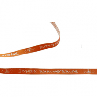 Message Ribbon - Joyeux Anniversaire 10mm (15m roll)