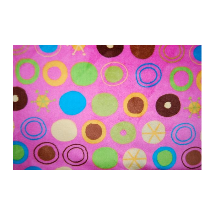 Minky - Bubbles Pink - Robert Kaufman (per meter)