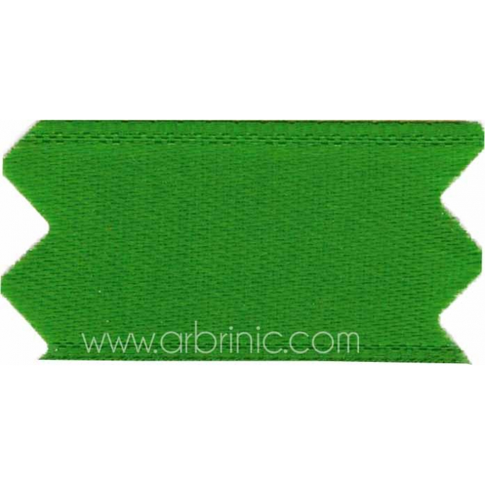 Satin Ribbon double face 25mm Kelly Green (by meter)