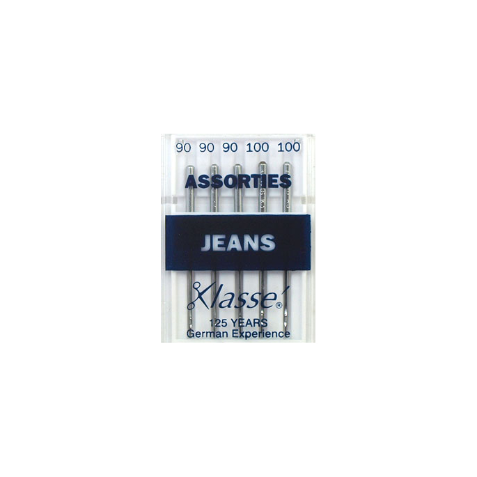 Machine needles Jeans Assorted sizes 90-100 (x5)