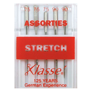 Machine needles Stretch Assorted sizes 75-90 (x5)