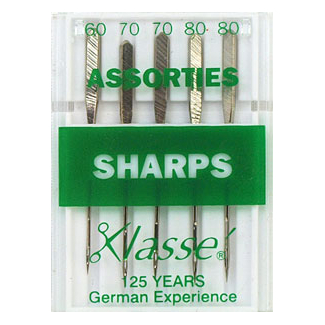 Aiguilles Machine Sharp Assortiment 60-70-80 (x5)