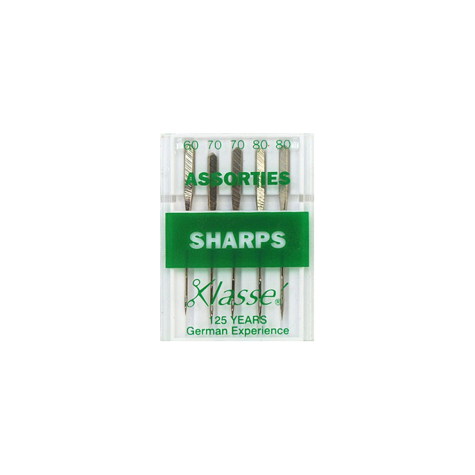 Aiguilles Machine Sharp Assortiment 60-70-80 (x5)