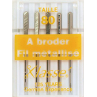 Machine needles for metallic thread 80/12 (x5)