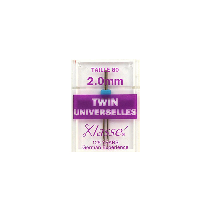 Machine Twin needles Universal 2.0mm 80/12