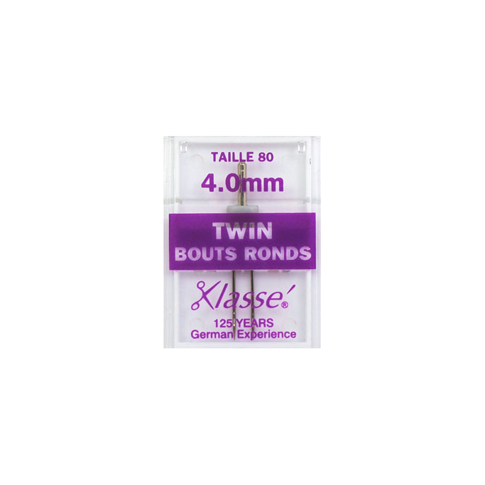 Machine Twin needles Ball Point 4.0mm 80/12