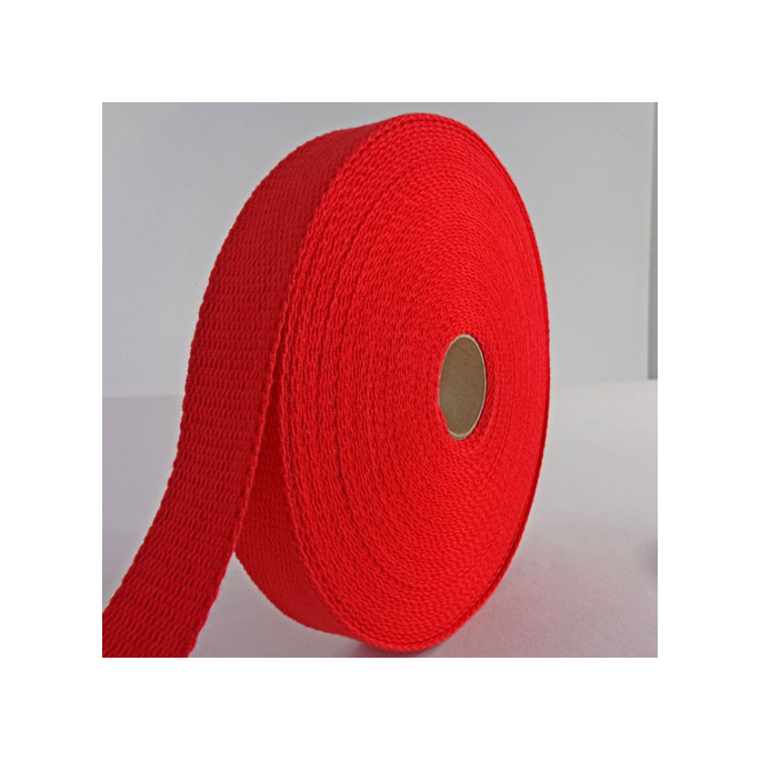 Cotton Webbing 30mm Red (15m roll)