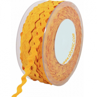 Croquet zigzag 6mm Jaune (au mètre)