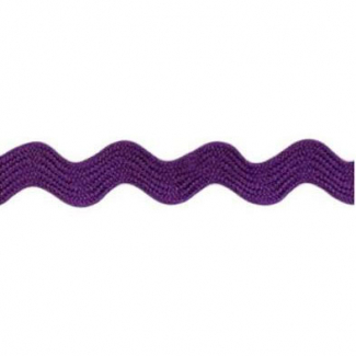 Croquet zigzag 6mm Violet (au mètre)