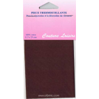 Pièce thermocollante - Percale coton Marron