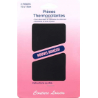 Pièce thermocollante - Coton Noir (x2)