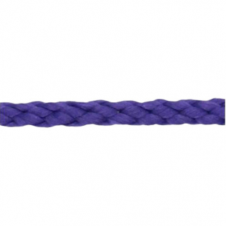 Cordon Anorak - tresse plate 5mm Violet (au mètre)