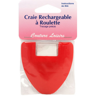 Roulette à Craie rechargeable Couture&Loisirs (blanc)