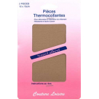 Pièce thermocollante - Coton Beige (x2)