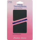 Pièce thermocollante - Coton Vert Bouteille (x2)