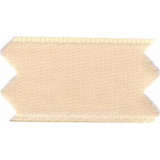 Satin Ribbon double face 25mm Beige (by meter)