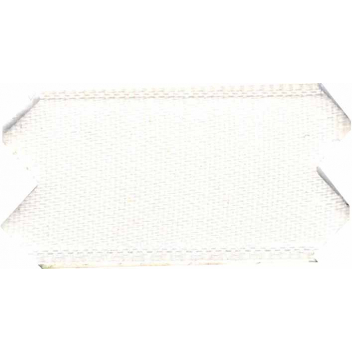Satin Ribbon double face 25mm White (by meter)