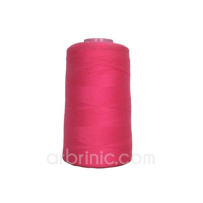 Polyester Serger and sewing Thread Cone (4573m) Raspberry Pink