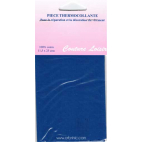 Pièce thermocollante - Percale coton Bleu Roy