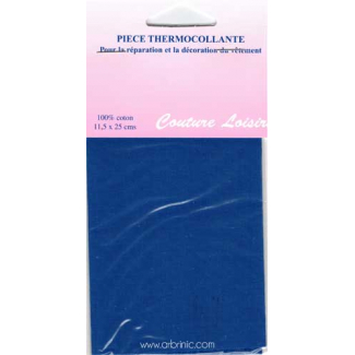 Iron-on mender - Lightweight cotton Saturn Blue