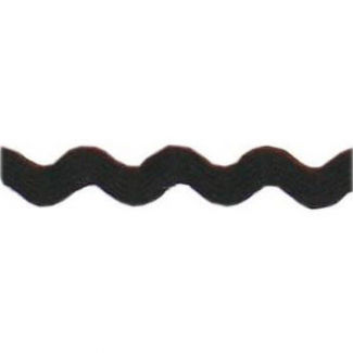 Ric rac 6mm Black (by meter)