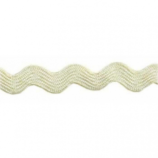 Croquet zigzag 6mm Ecru (au mètre)