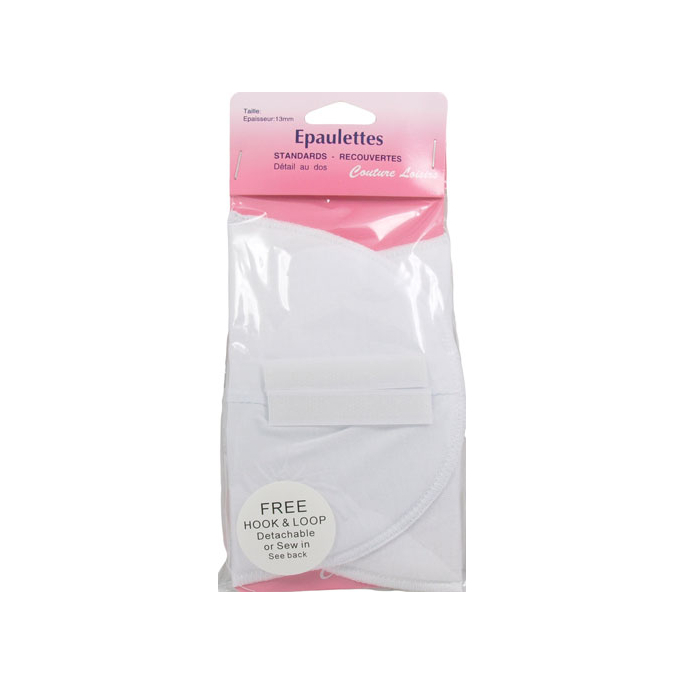 Epaulettes blanches (recouvertes) - Blanc (1 paire)