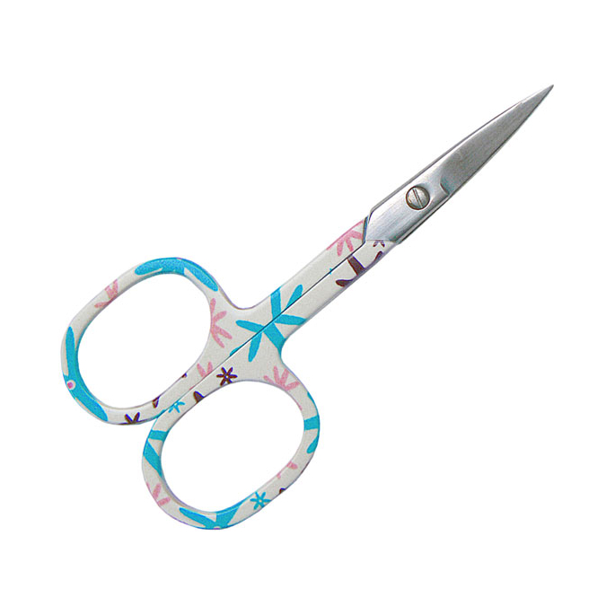 Floral Embroidery Scissors - blue