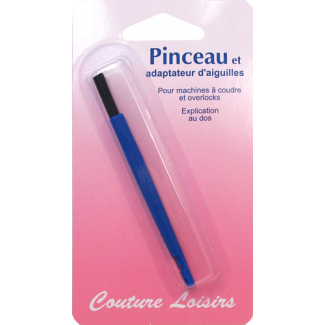 Pinceau brosse et poseur d'aiguille