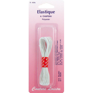 Elastique rond à chapeau Blanc (4m)