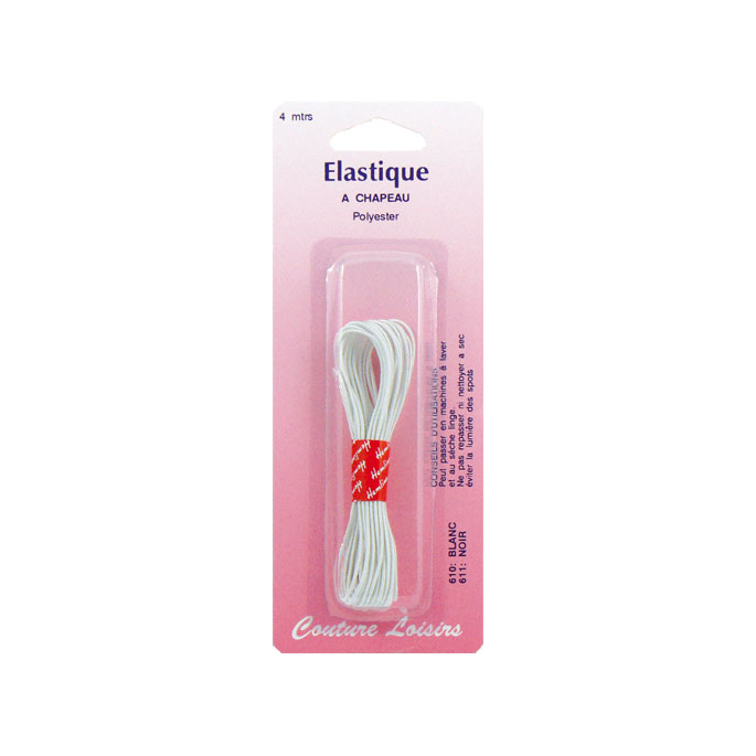 Round Cord Elastic White (4m)