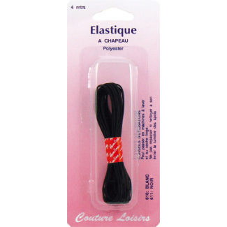 Round Cord Elastic Black (4m)