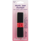 Elastique "Monte-jupe" pour Ceintures Noir 25mm (1m)