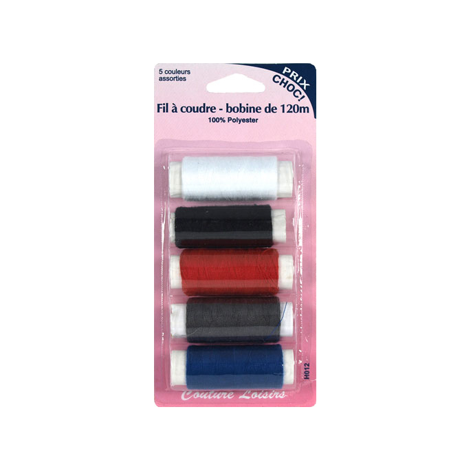 Polyester Sewing Thread 5 colors (5x120m)