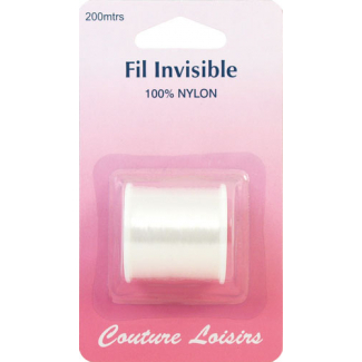 Fil invisible en nylon Clair (200m)