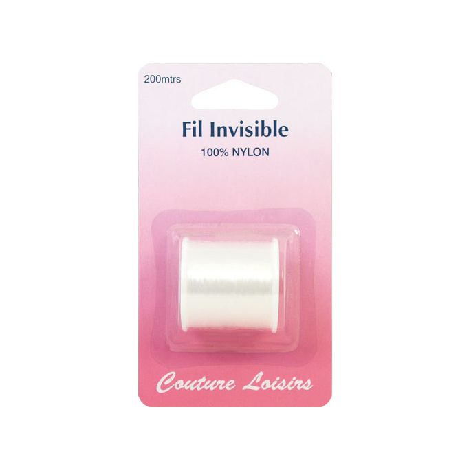 Fil invisible en nylon Clair (200m)