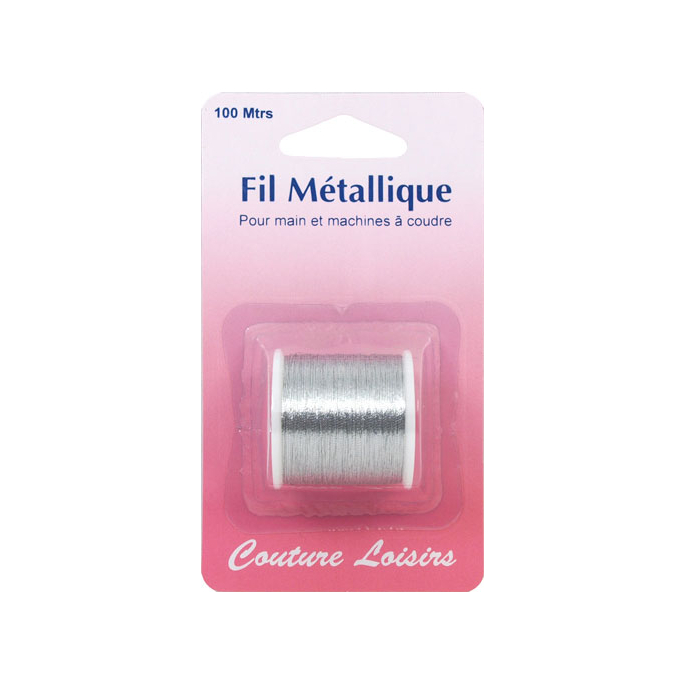 Metallic Sewing Thread Silver (100m)