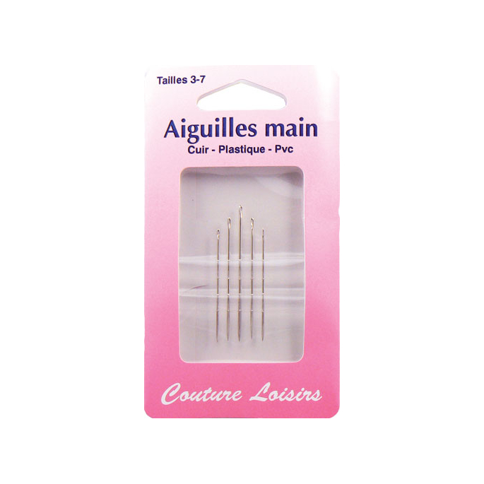 Aiguilles tranchantes pour Cuir Plastique PVC Taille 3-4 (x5)