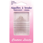 Embroidery Crewel Needles Size 3-9 (x20)