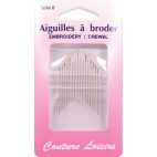 Embroidery Crewel Needles Size 8 (x20)