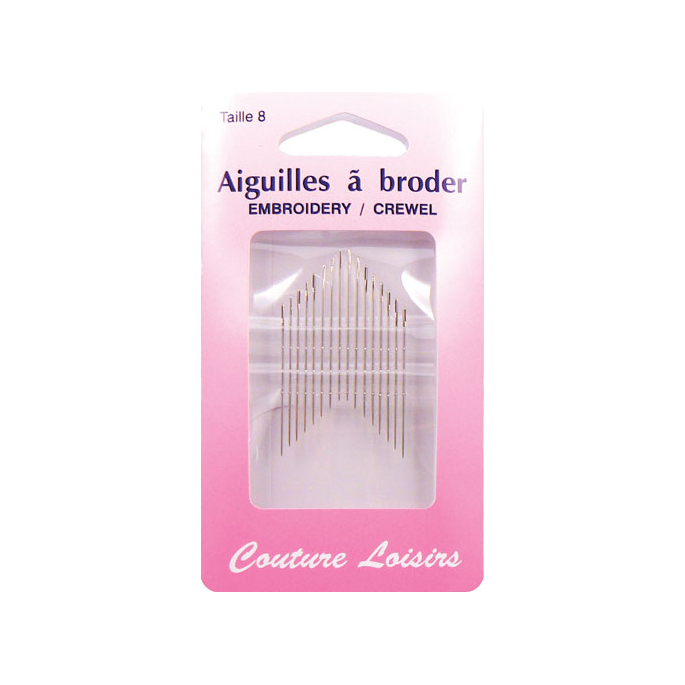 Embroidery Crewel Needles Size 8 (x20)