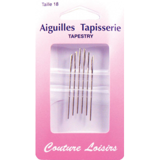 Aiguilles Tapisserie / Point de Croix Taille 18 (x6)