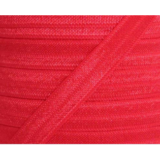 Shinny Fold Over Elastic Oekotex 15mm Red (25m bobin)