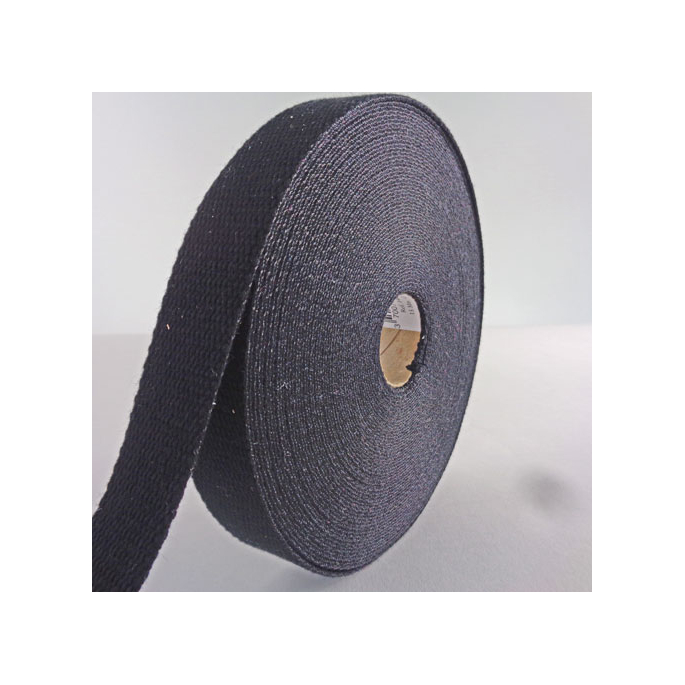 Cotton Webbing 30mm Black (by meter)