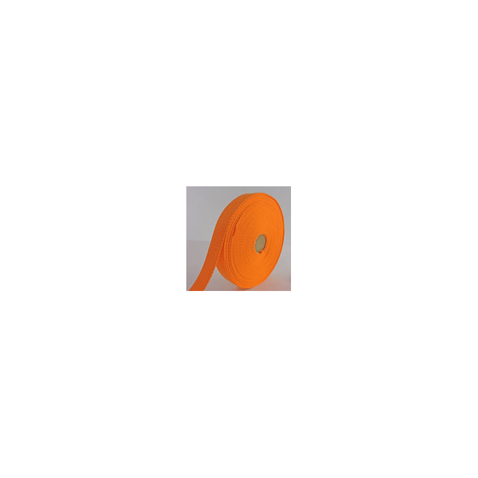 Cotton Webbing 23mm Orange (15m roll)
