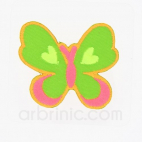Iron-on Embroidery Patch Butterfly
