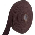 Cotton Webbing 23mm Chocolate (by meter)