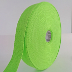 Cotton Webbing 23mm Green (by meter)