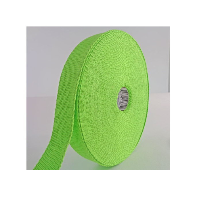 Cotton Webbing 23mm Green (by meter)
