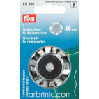 Lame ondulée pour couteau rotatif PRYM 45mm (x1)